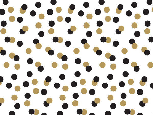 Black & Gold Dot Tissue Paper