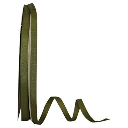 Reliant Ribbon Grosgrain Style Ribbon, 3/8 Inch X 100 Yards, Moss