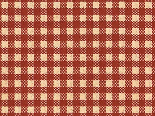 Red & Tan Gingham Tissue Paper