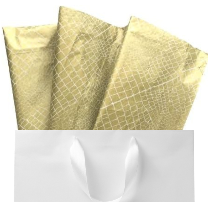 Gold Crocodile Tissue Paper