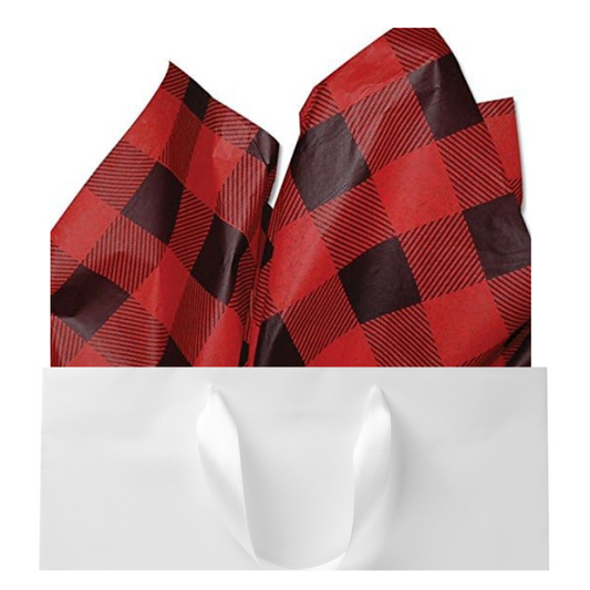 Red Buffalo Check Tissue Paper