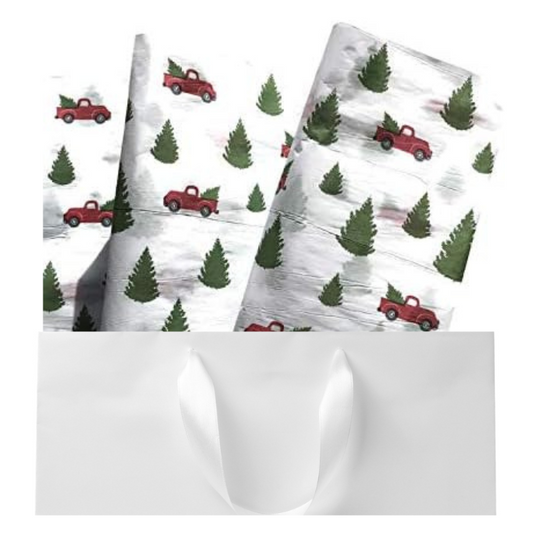 Vintage Red Truck Tissue Paper