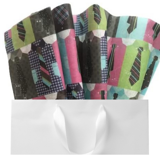 Colorful Men's Ties Tissue Paper