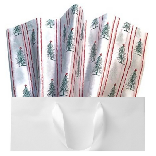 Country Christmas Trees Tissue Paper